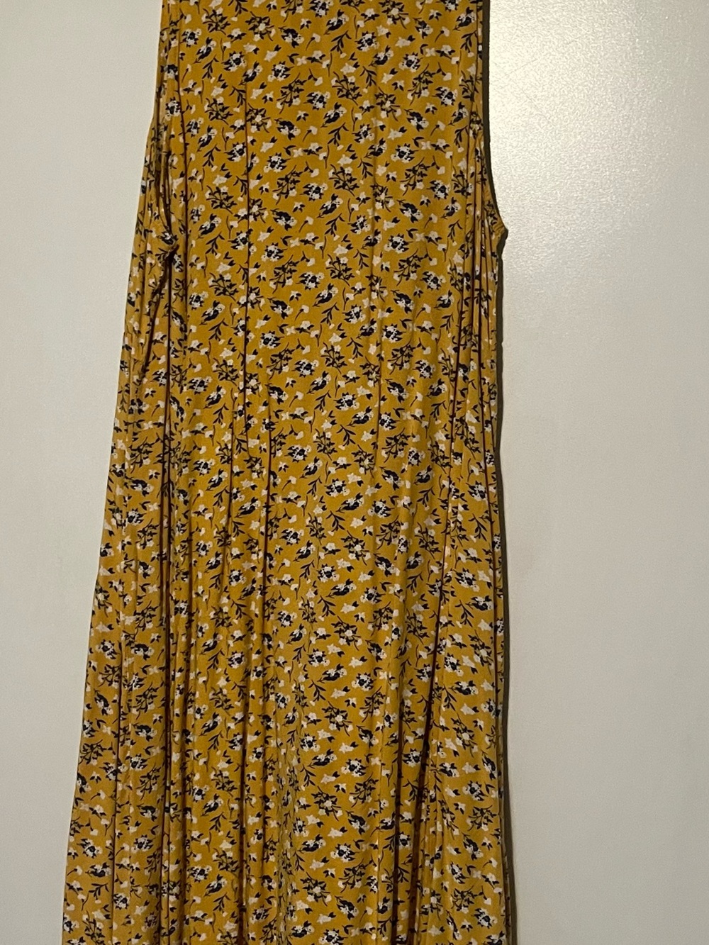 Mustard Floral Summer Dress
